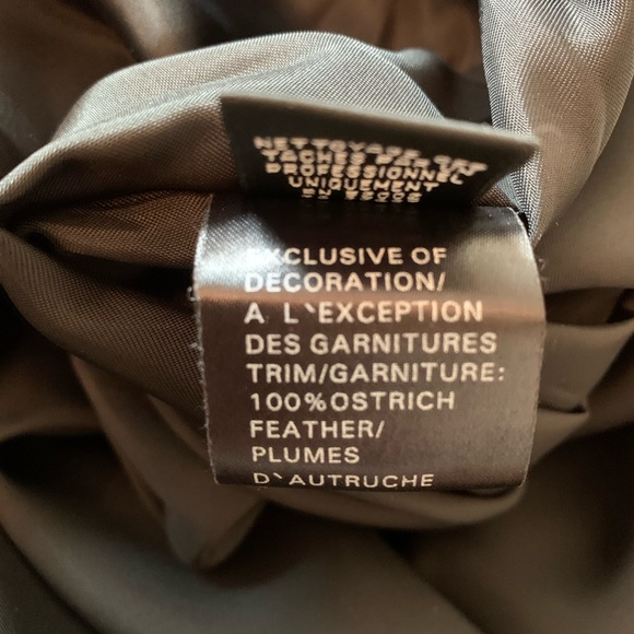 Ostrich Feather Jewels Rosettes Couture Designer Black Satin Full Pleated Skirt - Picture 11 of 16